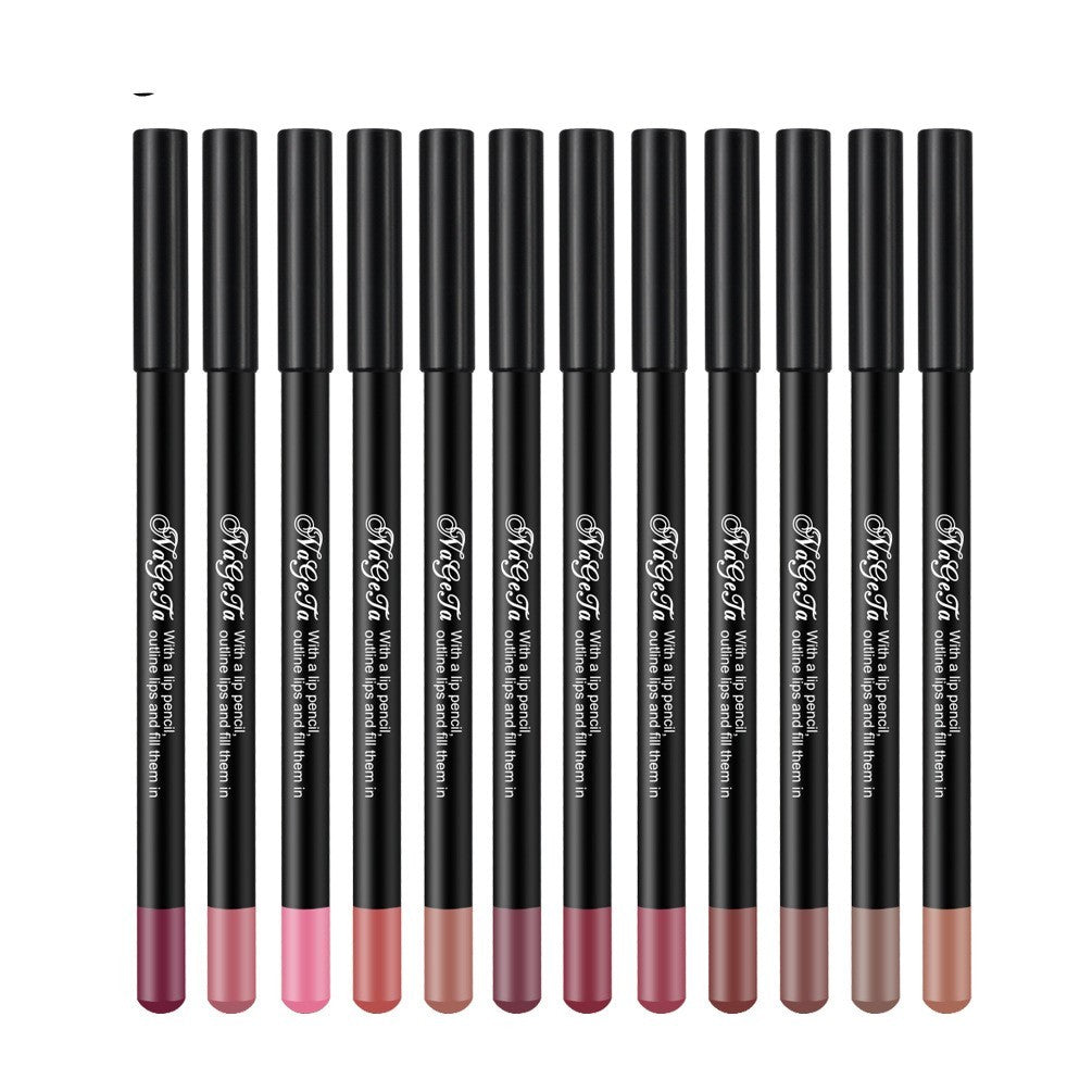 12 Colors Matte Lip Liner Single