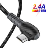 Double Bend High-end Carbon Fiber Fast Charge Data Cable