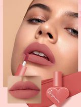 Matte 12-color Heart-shaped Matte Velvet Lip Gloss Set