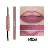 Double-headed Lipstick Lip Liner Does Not Fade No Stain On Cup