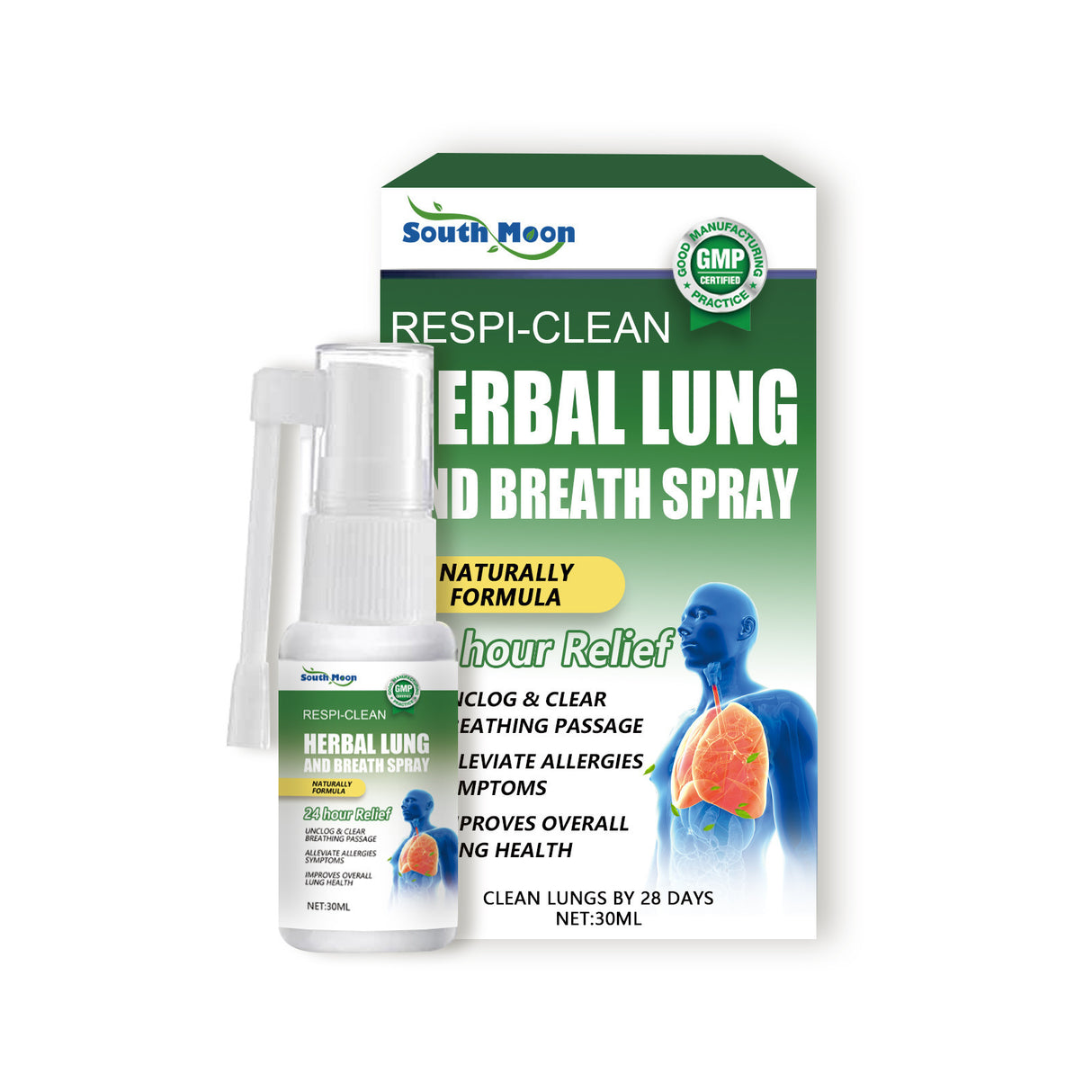 Herbal Body Care Spray Relieves Respiratory Discomfort