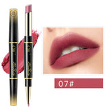 Double-ended Lipstick Pen Lip Liner Waterproof Non-stick Cup