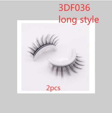 Reusable 3D Mink Lashes Natural False Eyelashes Self Adhesive Fake Glue Free Makeup Eyelash Extension Silk