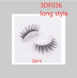 Reusable 3D Mink Lashes Natural False Eyelashes Self Adhesive Fake Glue Free Makeup Eyelash Extension Silk