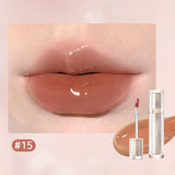 Iced Tea Mirror Lip Glaze Mirror Water Gloss Lip Gloss Glass Jelly Lip Brown Lipstick