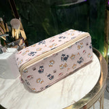 Cute Dog Pets Print Cosmetic Bag Waterproof Makeup Bags Travel