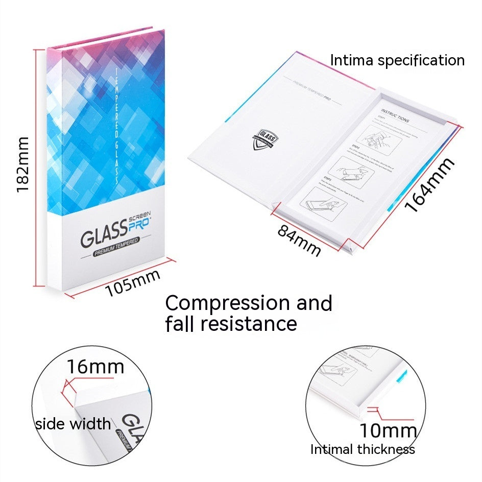 Tempered Glass Screen Protector For Mobile Phone Packing Box