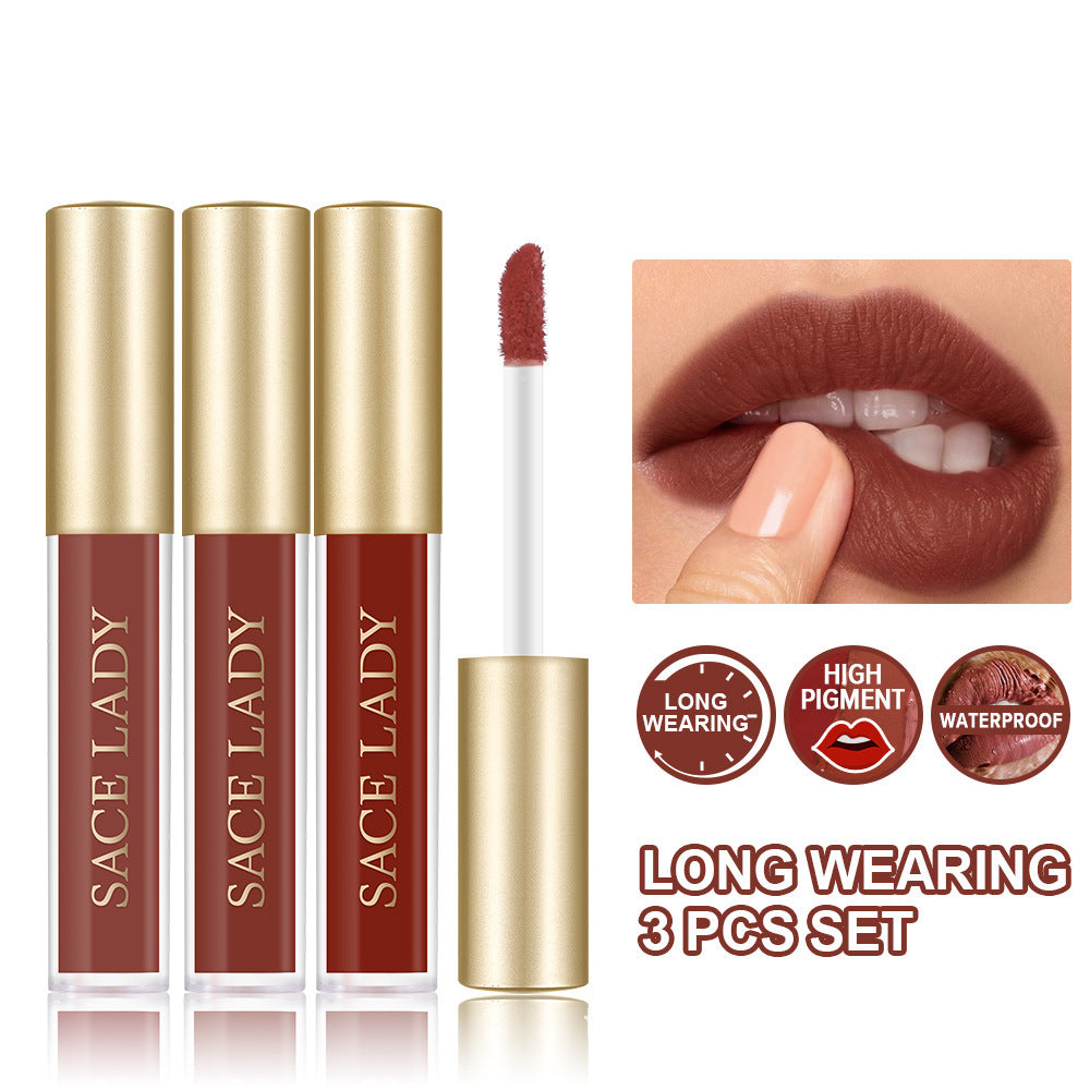 Velvet Matte Waterproof Non-Stick Lip Glaze Set