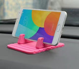 Silicone Car Phone Holder, Mobile Phone Car Holder, Flat Silicone Lazy Holder, Mini Car Holder