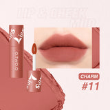 Matte Fog Face Lip And Cheek Dual-use Powder Blusher Lipstick Air Lip Glaze