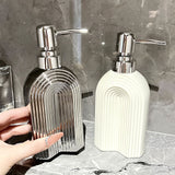 Ceramic Large Capacity Shower Gel Shampoo Travel Bottle Ceramic Large Capacity