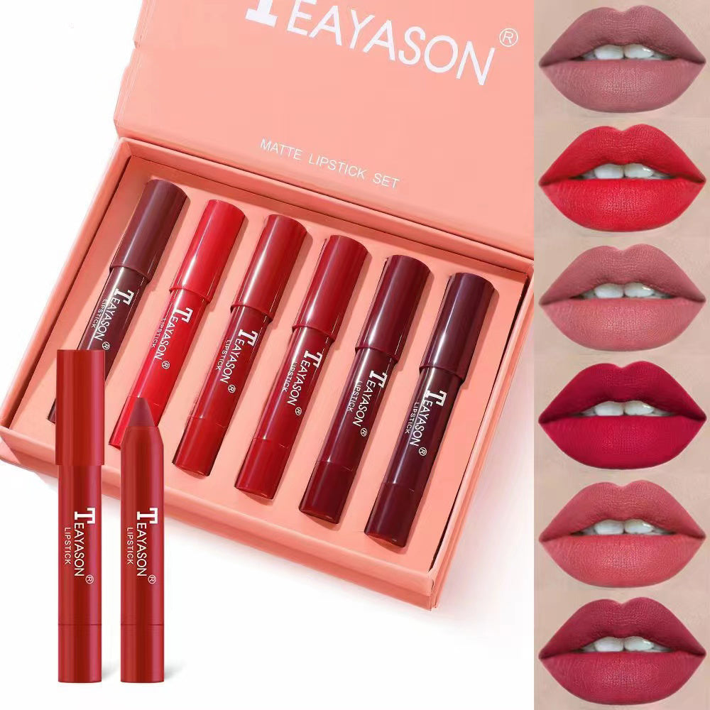 Women's Multi-Color Matte Lipstick Set 6-Pack