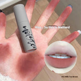 Matte Finish Velvet Non-fading White Smoked Lip Lacquer