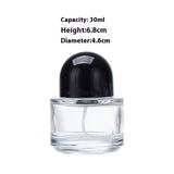 Short Cylindrical Perfume Glass Spray Bottle