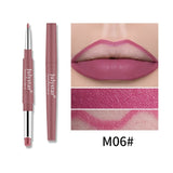 Double-headed Lipstick Lip Liner Does Not Fade No Stain On Cup