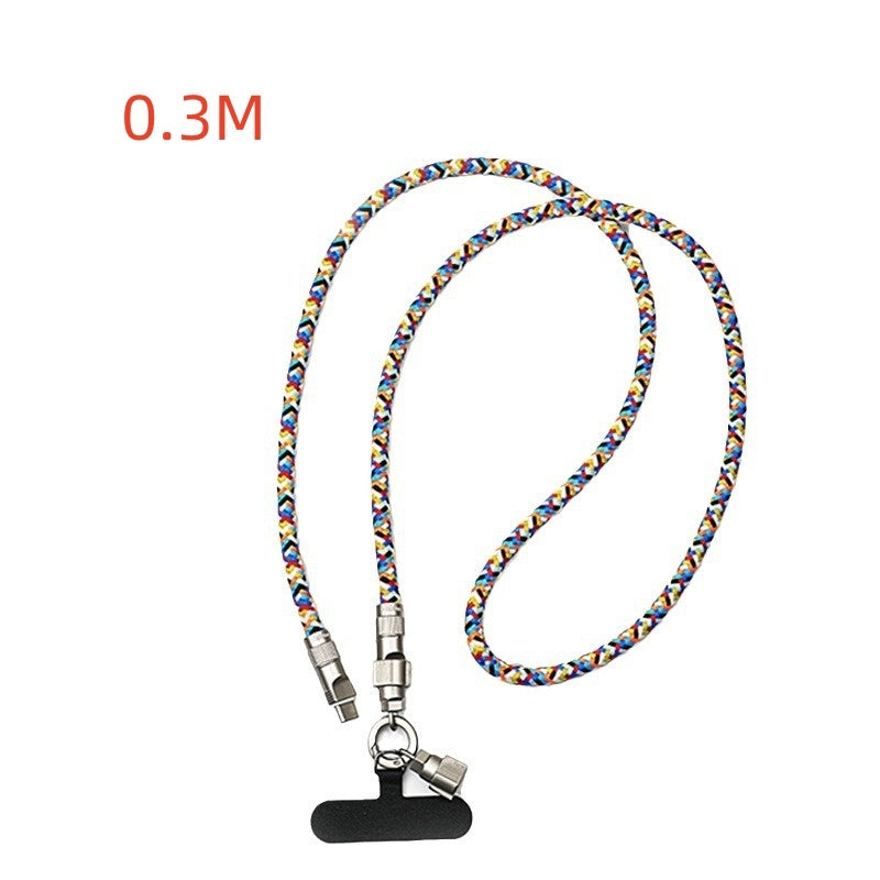 Weaving Anti Loss Charging Wire Mobile Phone Lanyard