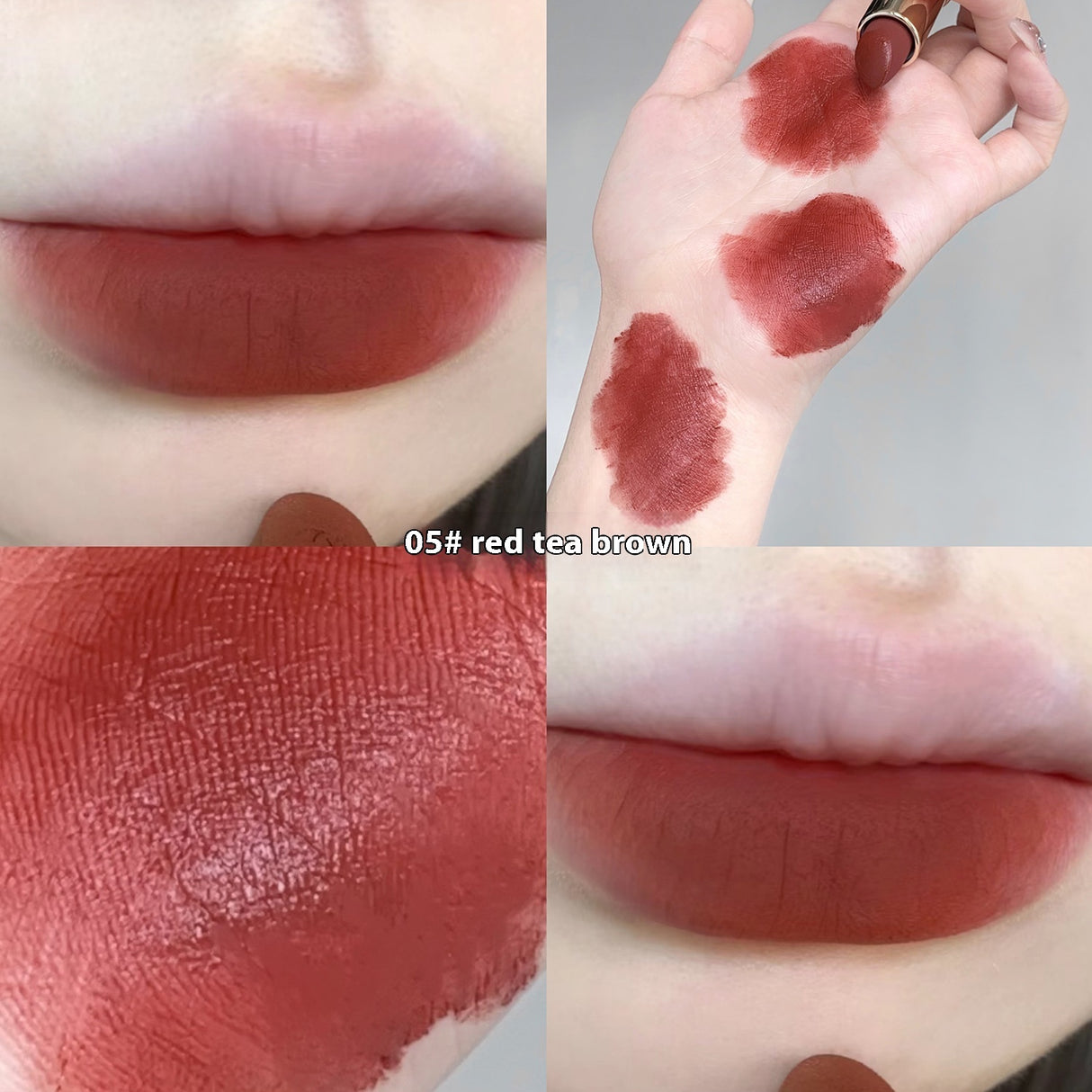 Matte Fake Plain Milk Tea Lipstick