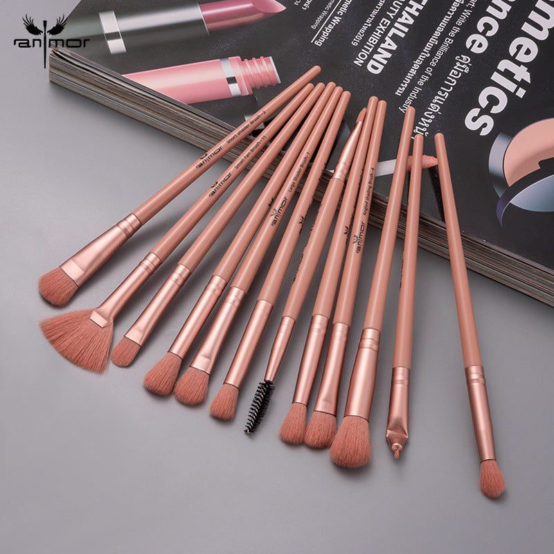 Eyes Eyeshadow Eyebrow Brush Portable Kit Makeup Tools