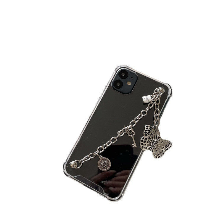 Laser Butterfly Chain Phone Case Cover